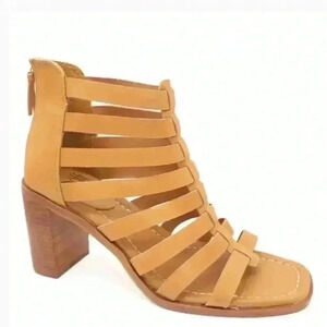 NEW Sofft Stratford Sandals Womens 11 Gladiator Brown Leather Block Heel Retail